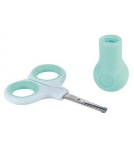 Bebe Confort – Ciseaux de sécurité avec base – Bleu Sailor (1-24 M)