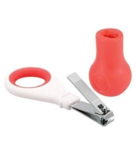 BéBé confort coupe-ongle ergonomique avec base rouge 1m+