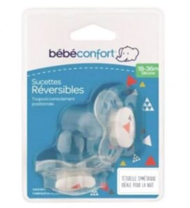 Bebe Confort – Sucettes réversibles en silicone (x2) – Gris (18-36M +)