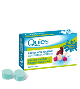 QUIES Protection Auditive Filtre Natation en Silicone Enfant 3 Paires