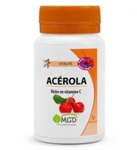 Mgd Nature Acérola Arôme Fruits Rouges – 30 Comprimés
