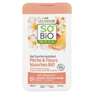 So Bio Gel Douche Pêche Fleurs Blanches 450Ml