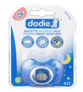 Dodie – Sucette forme anatomique silicone nuit (6M +) N°17