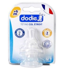 Dodie – Tétines col étroit (6M +) 3 vitesses Débit 2 (X2)
