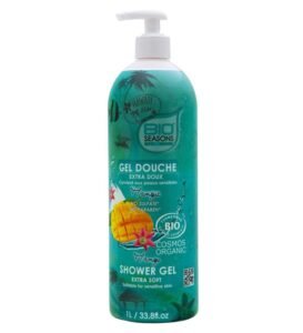 Bio Seasons – Gel douche Extra Doux à la mangue – (Pompe 1L)