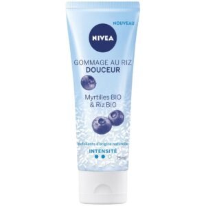 NIVEA GOMMAGE DOUCEUR AUX MYRTILLES BIO ET AU RIZ BIO 75 ML