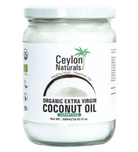 Ceylon Naturals – Huile de coco extra vierge Bio – 500 ml