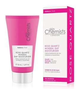 Skin Chemists Soin Hydratant Anti-Âge de Jour au Quartz Rose 50ml