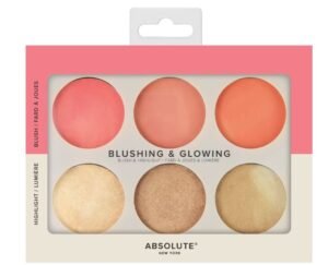 ABSOLUTE NEW YORK BLUSHING & GLOWING PALETTE LIGHT TO MEDIUM