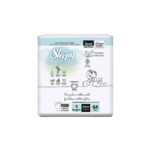 Sleepy Couches bio natural double jumbo nouveau-né taille 1 – 68 unités / 2-5 Kg