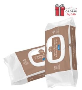 Gifrer Lingettes Nettoyantes à l’Huile d’Olive Vierge – 70 Piéces Lot de 2