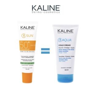 Kaline pack K-Sun écran solaire Invisible Peaux Mixtes a Grasses spf 50 = k.aqua Cold Creme Offerte