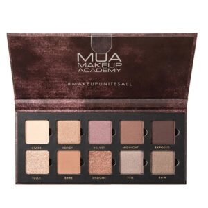 MUA 10 SHADE EYESHADOW PALETTE - VELVET NUDES