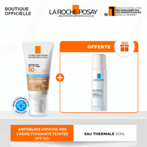 La roche-posay anthelios ultra crème teintée spf50+ –50 ml = Eau thermale 50ML OFFERT