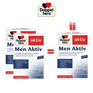 DOPPELHERZ PACK MEN ACTIV 30 CAPSULES *2 = 1 OFFERT