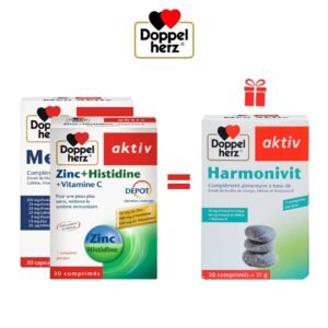 DOPPEL HERZ PACK ZINC 30 COMPRIMES+MAGNESIUM 30 COMPRIMES = HARMONIVIT 30 COMPRIMES OFFERT