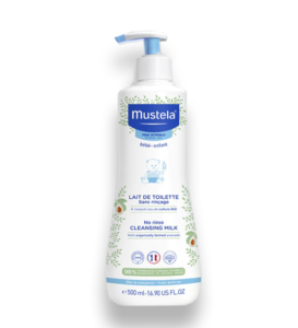 Mustela bébé lait de toilette sans rinçage – 500 ml