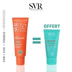 SVR Sun Secure Fluide SPF 50+50ml = Lait après-soleil 50 ml Offert