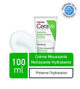 CERAVE CREME MOUSSANTE NETTOYANTE HYDRATANTE PNS 100 ML