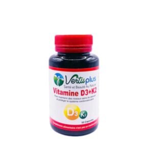 vertu plus vitamine D3 + K2 50 capsules