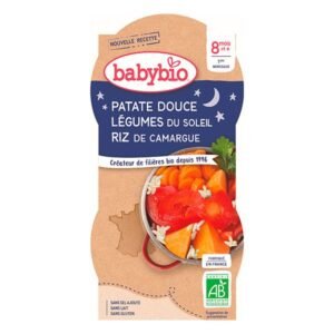 BABYBIO – BOL BONNE NUIT PATATE DOUCE LEGUMES 2 X 200 G