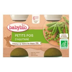 BABYBIO – PETIT POT PETIT POIS 2 X 130 G