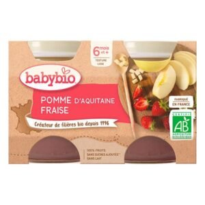BABYBIO – PETIT POT POMME FRAISE 2 X 130 G
