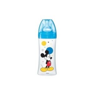 DODIE BIBERON INITIATION 270ML MICKEY BLEU 0-6 M TET RONDE 3 VIT D2