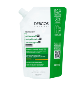 Vichy dercos technique eco-recharge shampooing antipelliculaire ds cheveux-secs-500ml