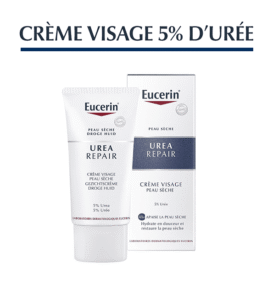 Eucerin urea repair creme visage peau seche 5 % d'uree 50 ml