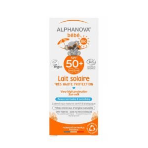 Alphanova Crème solaire bébé certifiée bio SPF 50+ hypoallergénique