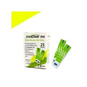VIVACHEK INO BLOOD GLUCOSE TEST STRIPS 25 tests