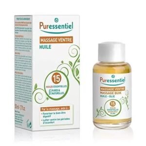 PURESSENTIEL MASSAGE VENTRE HUILE 15 HUILES ESSENTIELLES 50ML