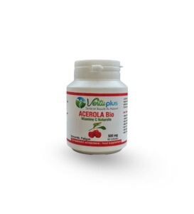 VERTU PLUS ACEROLA BIO VITAMINE C NATURELLE 500 MG 60 GÉLULES