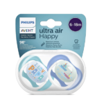 AVENT SUCETTES ORTHO 6-18 BOY PAP-BOAT - SCF080/03