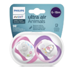 AVENT SUCETTE ORTHO 6-18M GRL ELEP/PENG - SCF080/08