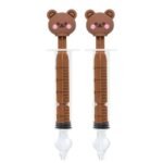 L2N Pharma Lot de 2 Seringues Bébé pour Lavage Nasal Ourson
