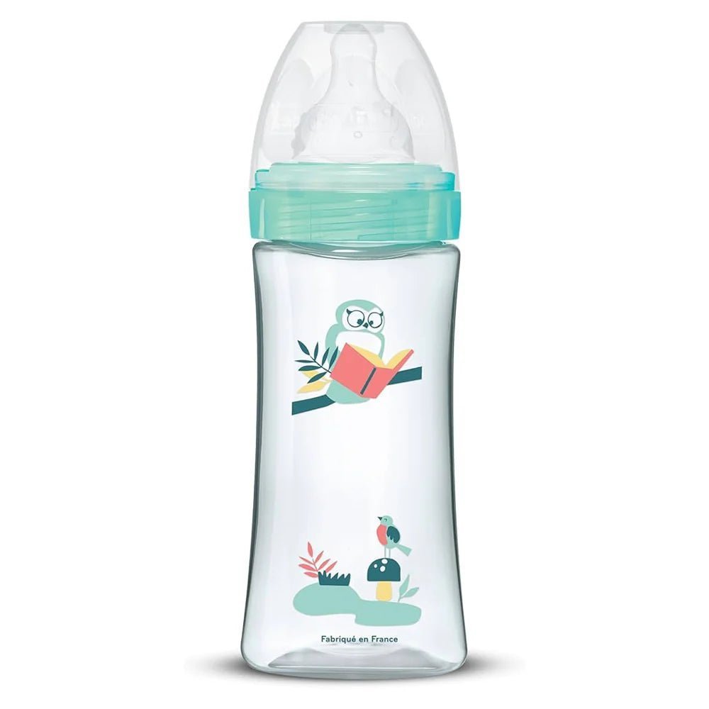 21_fa87a90f-f0c9-4272-ba3b-8998613adbc0-1.jpg DODIE BIBERON VERT INITIATION+ DECORS VERT VALENTIN 330ML – Image 1