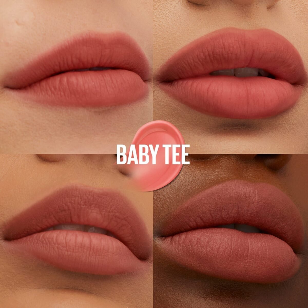 MAYBELLINE NEW YORK SUPERSTAY TEDDY TINT BLUSH À LÈVRES LIQUIDE FINI MAT FONDU BABY TEE 25 – Image 3