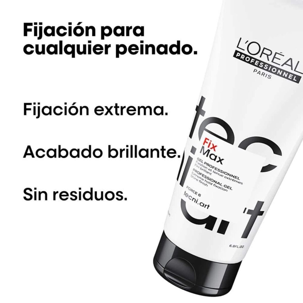 L'ORÉAL PROFESSIONEL TECNI ART FIX MAX FORCE 6 GEL SCULPTURE ET EXTRA FIXATION 200 ML – Image 2