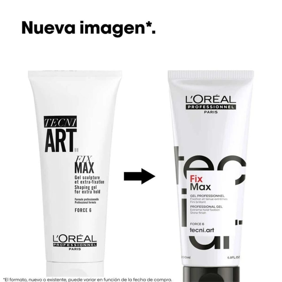 L'ORÉAL PROFESSIONEL TECNI ART FIX MAX FORCE 6 GEL SCULPTURE ET EXTRA FIXATION 200 ML – Image 3