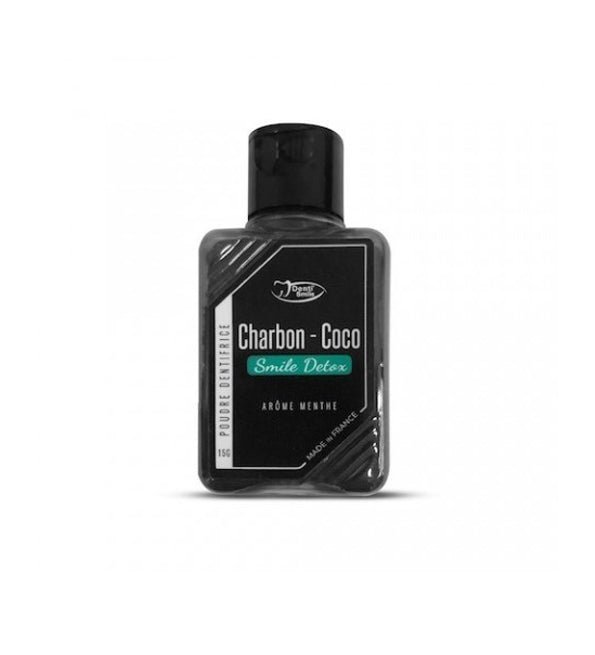 3052350896731_e6730056-a865-47b8-81d2-7192dae08b07.jpg DENTI SMILE POUDRE BLANCHEUR CHARBON COCO 15 G – Image 1