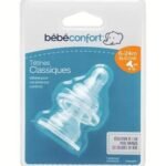 Bebe Confort – Tétines silicone classique T3 (x2) – 3 vitesses (6-24M +)