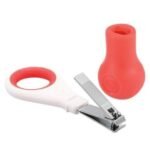 BéBé confort coupe-ongle ergonomique avec base rouge 1m+