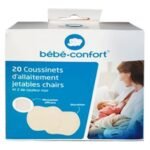 Bebe Confort – Coussinets d’allaitement jetables Blancs (x20 +2 noirs)