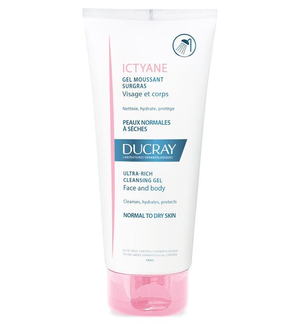 3282770070729_9cce053e-82cc-4ba4-a162-96131b65209b.jpg Ducray – Ictyane gel moussant surgras – 200 ml – Image 1