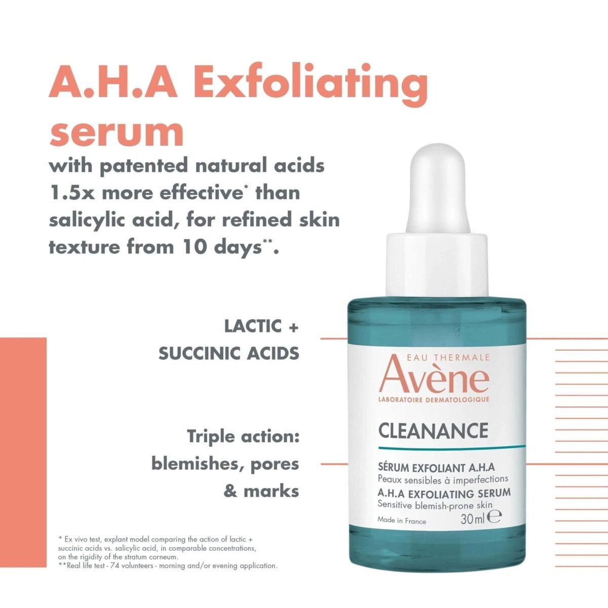 Avène serum cleanance aha exfoliating 30ml – Image 2