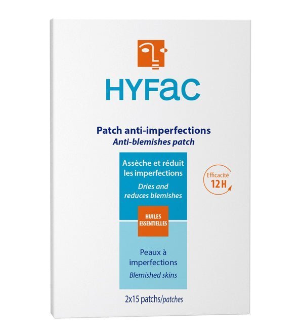 3401346854147_a31d3b1f-46aa-4550-bbe5-7034f31d1c13.jpg Hyfac Patch Spécial Imperfections – 2 Sachets de 15 Patchs – Image 1