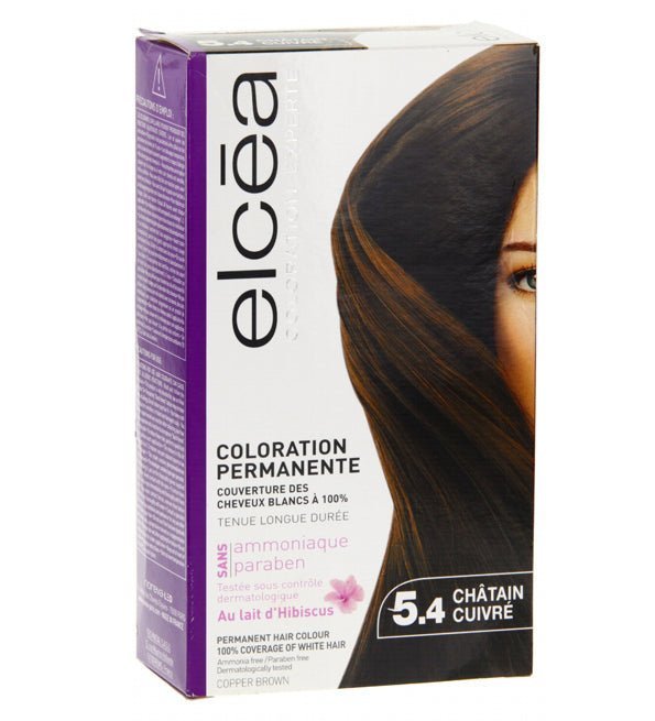 3401399686832_961e8be9-4051-4218-a285-75985711e82a.jpg Elcea Coloration Experte – Châtain Cuivré 5.4 – Image 1