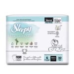 Sleepy Couches bio natural double jumbo XL taille 6 – 32 unités / 15-25 Kg